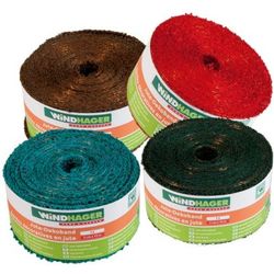 WINDHAGER Jute deco ribbon reinforced red 10m x 5cm