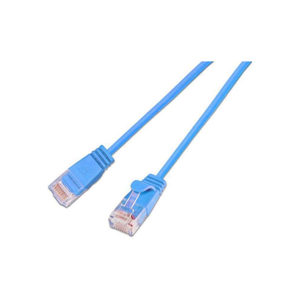 SLIM câble patch Cat 6, UTP, 0.15 m, bleu Bild 1