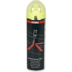 E-Coll Marking spray PRO 500ml yellow fluorescent 360 °
