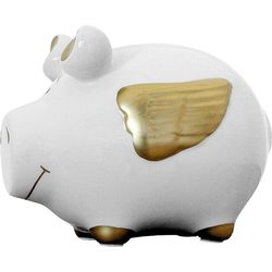 Sombo Gold ceramic piggy bank angel 12.5 x 9 x 9cm