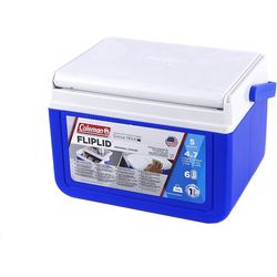 Coleman FlipLid 6 frigorifero portatile da 4,7 litri blu bianco 2000036076