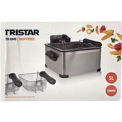 Tristar FR-6949 Friggitrice a zona fredda da 5 litri da 2.000 watt in acciaio inox