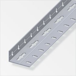 Alfer Angle profile perforated aluminum 2.5 m unequal-legged a=23.5 mm, b=43.5 mm, c=1.5 mm