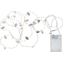 Star Trading Catena luminosa DEW DROP Foglie, Bianco caldo