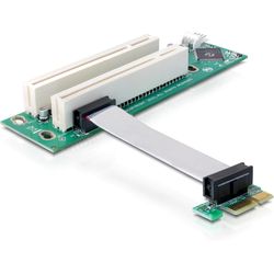 Delock PCI-E Riser Card x1 to 2x32-Bit PCI, 9cm