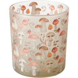 Boltze Willow Glass Lantern, 8 x 7.3 cm