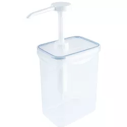 Contacto Dispenser m. 30ml Pumpe, eckig PP, 13x9x29 cm - 1.5l