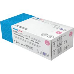 Weita Guanti monouso in nitrile taglia L 836104 Ultra Soft Lavanda 200 pezzi