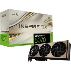 MSI Graphics Card GeForce RTX 5070 12G INSPIRE 3X OC