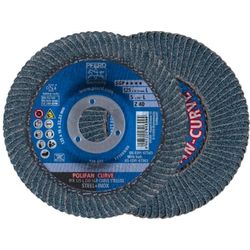 Pferd Dischi a ventola Polifan in corindone zirconio PFR 125 x 22.23 mm M Z40