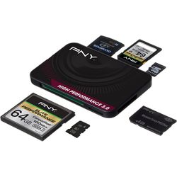 PNY Lettore di schede Flash ad alte prestazioni. FLASHREAD-HI HIGPER-BX USB 3.0