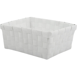 MSV Cestino in polipropilene 19x14x8cm bianco