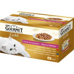 Purina nourriture humide gourmet or amende composition 4x85g