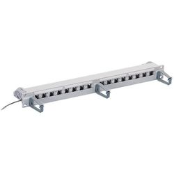 R&M 16 Port Cat. 6 1U 19" empty patch panel, shielded