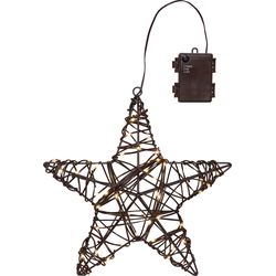 Star Trading LED-Stella Vicke Star, 30 cm, Bianco caldo