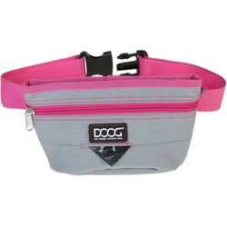Doog Treat Pouch L Gray / Pink