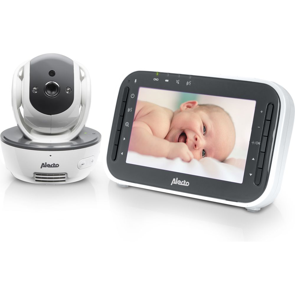 Alecto Baby Monitor DVM-200 White-Grey, 4.3 inch display Bild 1