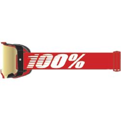 100percent ARMEGA Goggle Red - Mirror Red Lens