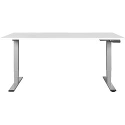Contini table de bureau réglable en hauteur 1.8x0.8m gris / piétement gris RAL 7045