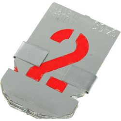 Walkron Zinc stencil numbers 30mm 1595