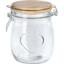 Zeller Present Storage jar Heart 750 ml