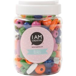 I Am Creative Wood beads MAA4700.00 colorful approx. 250 pieces
