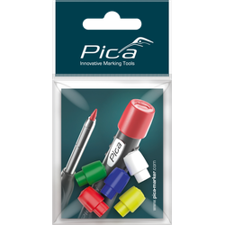 Pica Replacement caps colored Dry 5 pcs.