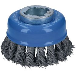 Bosch Professional Spazzola per pentole X-Lock 75 mm, filo d'acciaio intrecciato