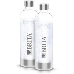 Brita PET bottle SodaOne 1.0l stainless steel 2 pieces