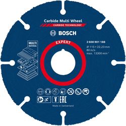 Bosch Professional Disco di separazione EXPERT Carbide Multi Wheel, 115 mm