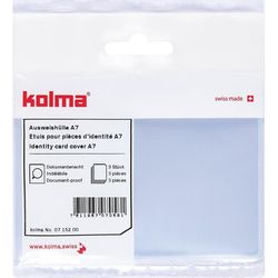 Kolma A7 CopyResistant Transparent Badge Holders, Pack of 3