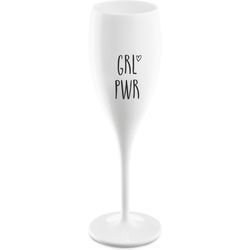 Koziol Champagne glass GRL PWR 100 ml, 1 piece, white