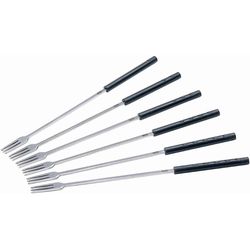 Stöckli Fondue fork universal black 6pcs plastic handle 8300.14
