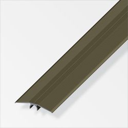 Alfer Parquet transition profile aluminum 1 m bronze, shrunk a=46 mm