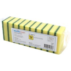 Weitaclean Padschwamm 95x70x23mm 5028030 giallo, abrasivo 10 pezzi