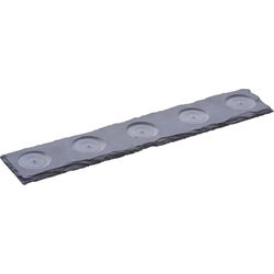 Balthasar Portacandele per 5 tealight 7 cm x 36 cm, Nero