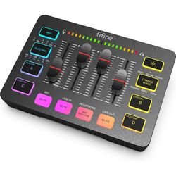 Fifine Gaming Audio Mixer SC3, 4-Kanal