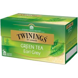 Twinings Teabags Green Tea Earl Gray 25x 1.6 g