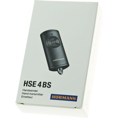 Hörmann HSE 4 BS 868 MHz BiSecur 4-canaux émetteur manuel noir mat