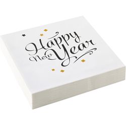 Amscan 20 napkins Happy New Year 33x33cm