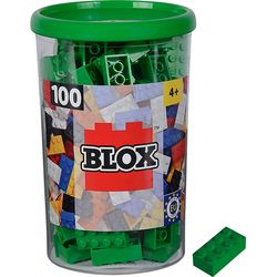 Androni 8pcs building blocks in tin green (100pieces)