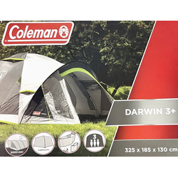 Coleman Darwin 3 Plus Personen Outdoor Zelt grau/grün 2176904