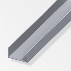 Alfer Rectangle-U Alu 2.5m blank a=11.5 mm, b=19.5 mm, c=1.5 mm
