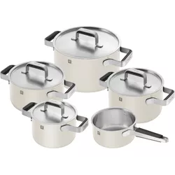 Zwilling Set di pentole Pure da 5 pezzi bianco avorio