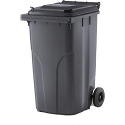 Verwo Plastic container with lid 240 l, anthracite