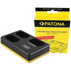 Patona USB Triple Charger for Sony NP-FZ100
