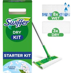 Swiffer 12-Piece Mop Starter Set, Green