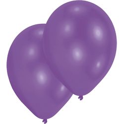 Amscan 10 balloons purple 27.5cm in bag