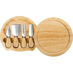 Ibili Cheese board set wood 21 cm round