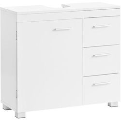 VASAGLE Mobiletto sotto lavabo 64 x 70 cm, Bianco